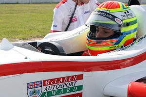 Alexander Sims is racing in the Euro Formula 3 Championship in 2009 with Mucke Motorsport