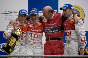 Allan McNish, victorious in the Le Mans 24 Hours, 2008
