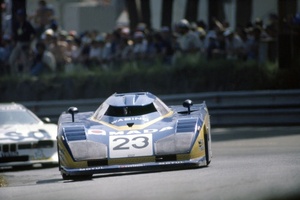 Bob in the Dome RL 80 Ford Cosworth at Le Mans, 1981