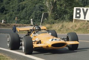 Andrea at the 1970 French GP in the McLaren M7D Alfa Romeo