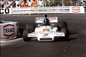 Andrea in the Brabham BT37 Ford at Monaco 1973