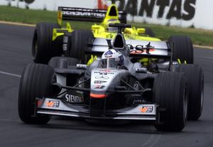 David in the McLaren at the Australian GP 2001