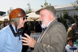 Doug talking to Tony Brooks at Goodwood, September 2008