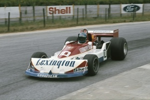 Hans Joachim at Kyalami, South Africa 1977 in the March-Ford 761B