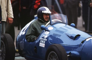 Jean Pierre at Silverstone in 2000 in a Simca Gordini