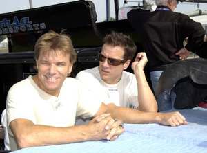 Johnny with Stefan Johansson at Lexington, Ohio in August 2009