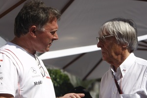 Neil with Bernie Ecclestone at the 2007 Brazilian GP