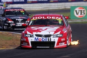 Paul driving the Holden Commodore VZ at Pukekohe, New Zealand in 2005