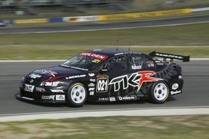 Paul in the Commodore VZ at Barbagallo, Australia in May 2005