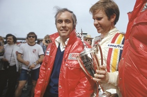Roger at Daytona, February 1974 with mark Donohue