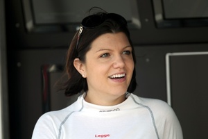 Katherine in Shanghai, China in November, 2010 with the Audi Sport Team Rosberg